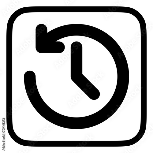 Editable vector history, turn back time icon. Part of a big icon set family. Perfect for web and app interfaces, presentations, infographics, etc