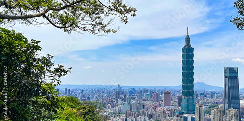 Taipei 101 and a view of Taipei, Taiwan photo