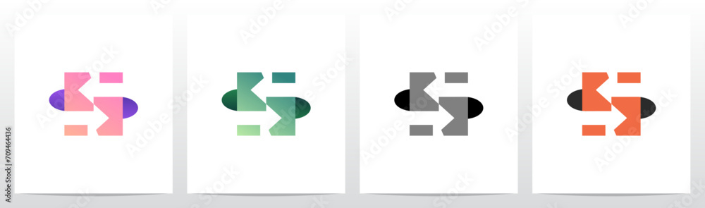 Fototapeta premium Exchange Opposite Arrow Letter Logo Design N