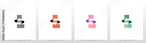 Free Download Exchange Opposite Arrow Letter Logo Design L - GFXLoad