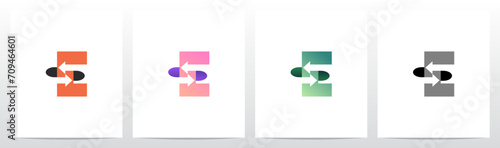 Free Download Exchange Opposite Arrow Letter Logo Design E - GFXLoad