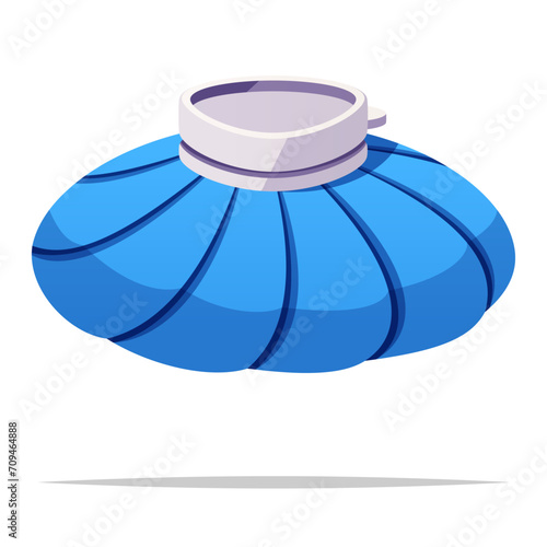 Cold compress ice pack vector isolated illustration photo