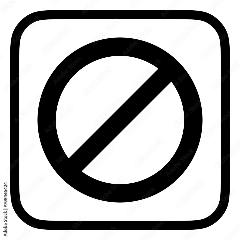 Editable vector stop prohibitions block icon. Part of a big icon set family. Perfect for web and app interfaces, presentations, infographics, etc Editable vector stop prohibitions block icon. Part of a big icon set family. Perfect for web and app interfaces, presentations, infographics, etc