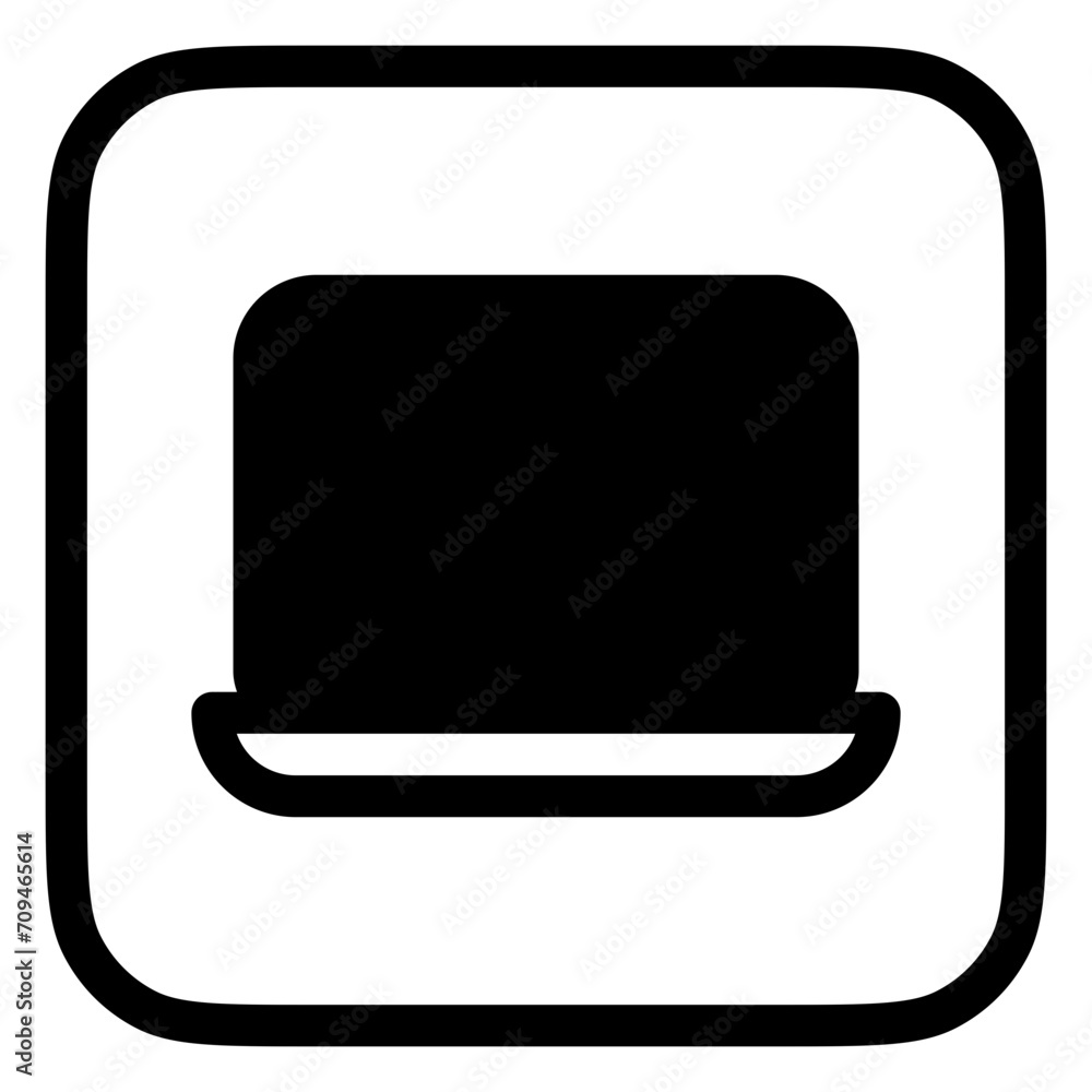 Editable vector blank laptop computer screen icon. Part of a big icon set family. Perfect for web and app interfaces, presentations, infographics, etc Editable vector blank laptop computer screen icon. Part of a big icon set family. Perfect for web and app interfaces, presentations, infographics, etc