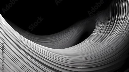 Abstract geometric lines background, technological lines background and light effects, 3D rendering