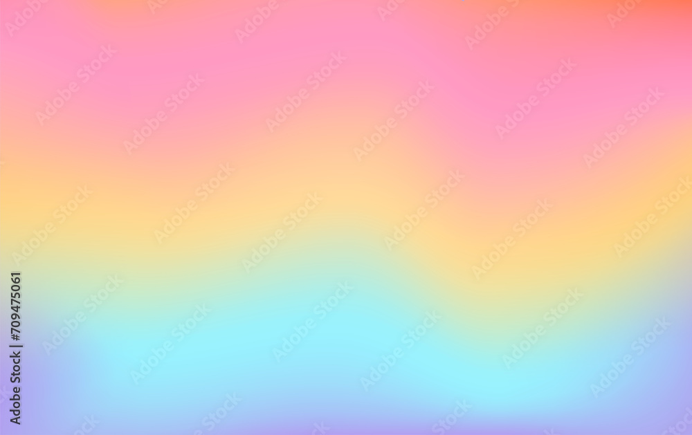 Vibrant gradient abstract blue, yellow, pink background. Blur color fluid wave.
