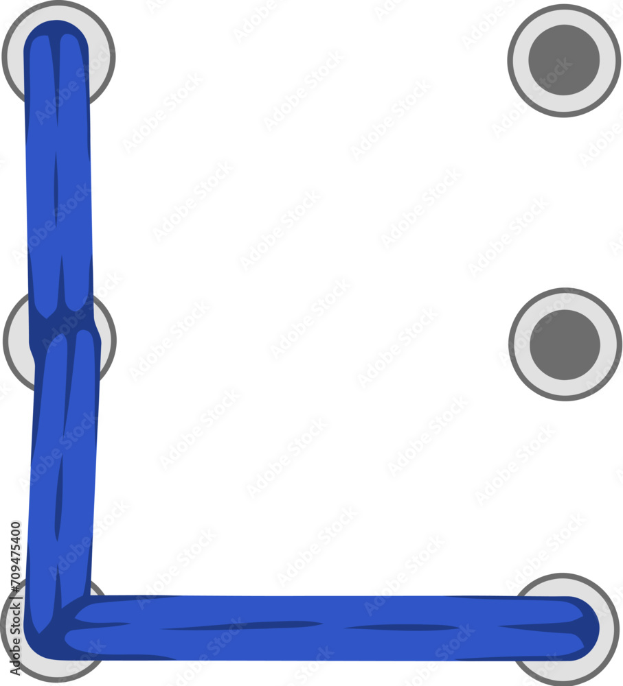 Shoelace Knot Letter L