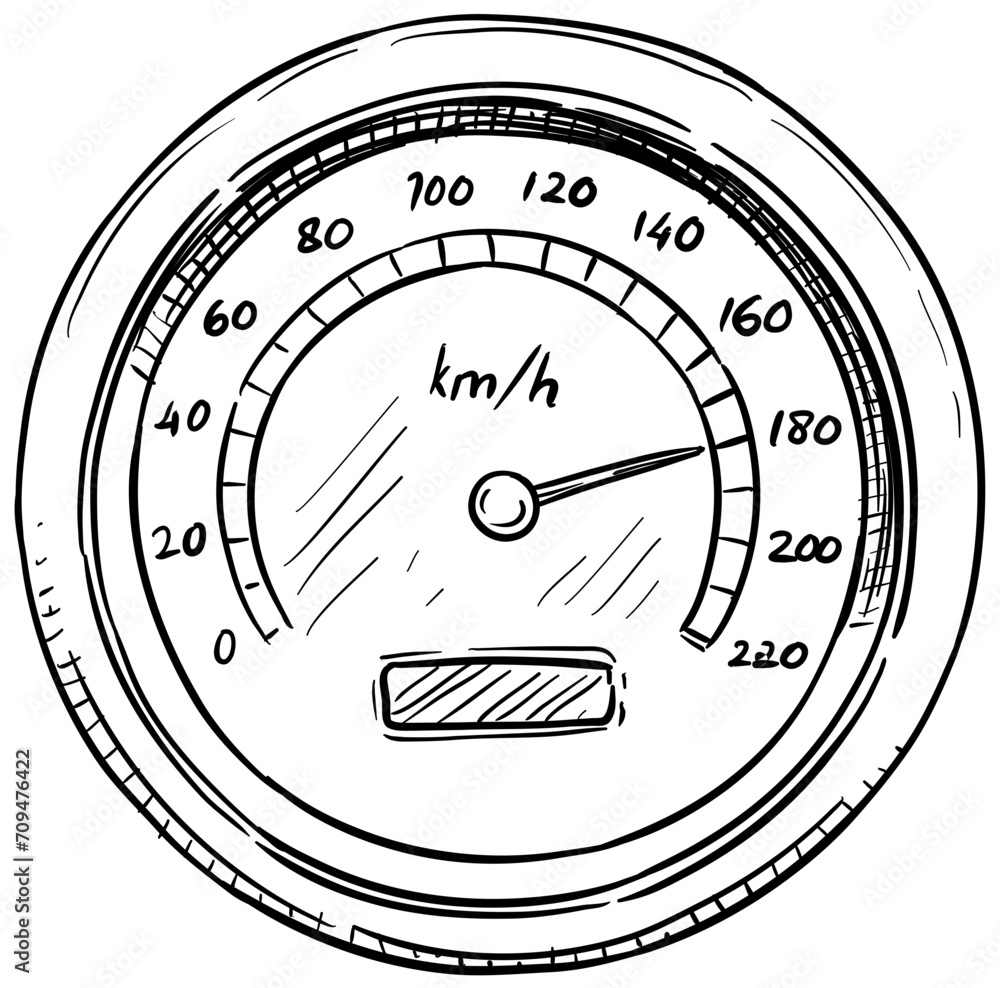speedometer handdrawn illustration speedometer handdrawn illustration