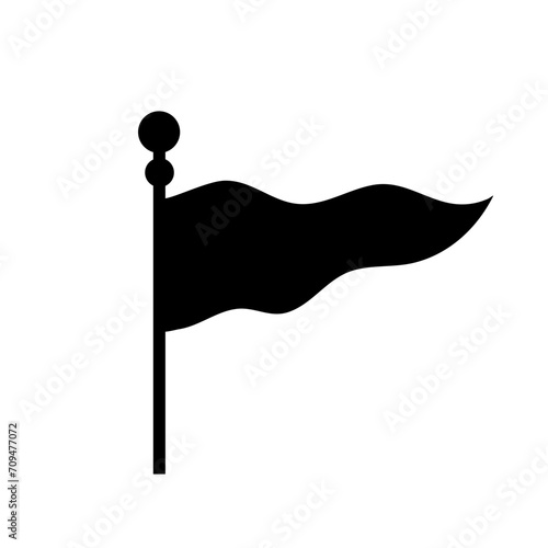 Black Silhouettes Flags photo