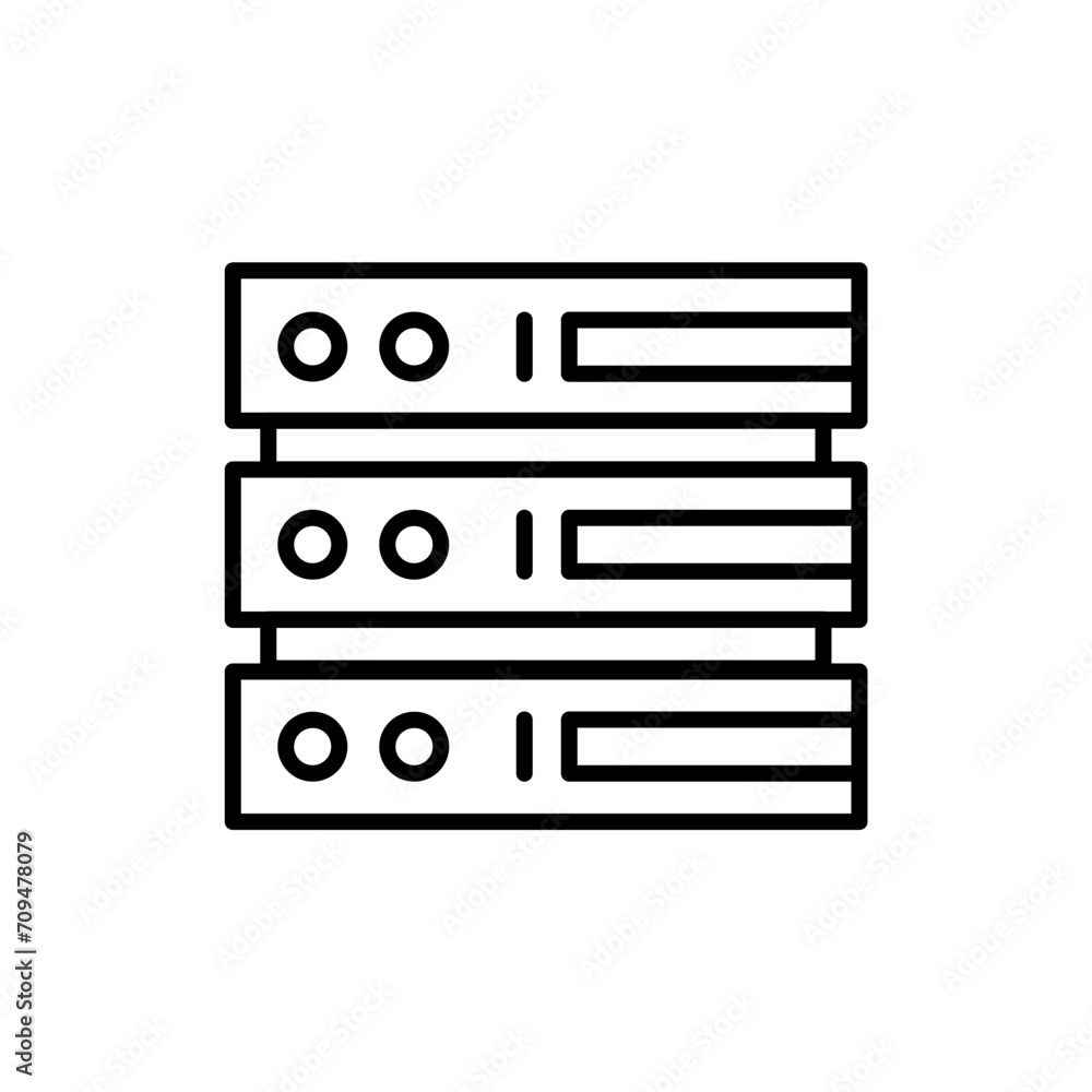 Database outline icons, minimalist vector illustration ,simple transparent graphic element .Isolated on white background Database outline icons, minimalist vector illustration ,simple transparent graphic element .Isolated on white background