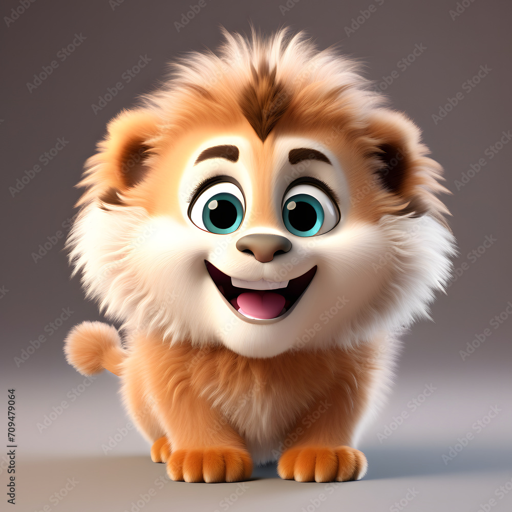 Lion smiling 078. Generate Ai Lion smiling 078. Generate Ai
