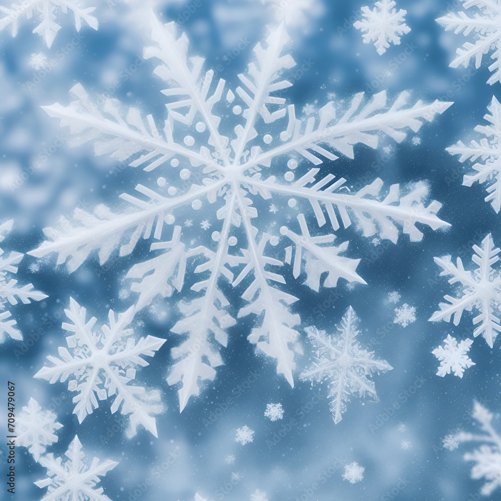 snowflake on the snow snowflake on the snow
