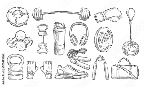 gym handdrawn collection