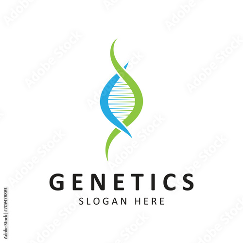 Creative DNA Logo Template. Suitable for the fields of science, technology,various medical and research companies
