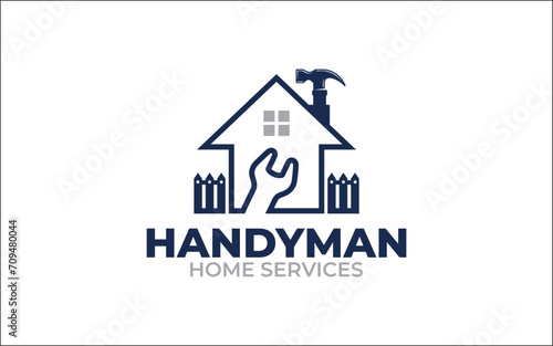 Illustration vector graphic of construction, home repair, renovation, and building concept logo design template