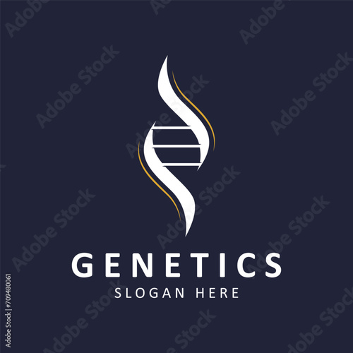 Creative DNA Logo Template. Suitable for the fields of science, technology,various medical and research companies