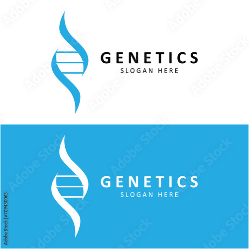 Creative DNA Logo Template. Suitable for the fields of science, technology,various medical and research companies