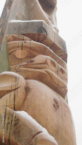 Totem pole in Whistler, Canada