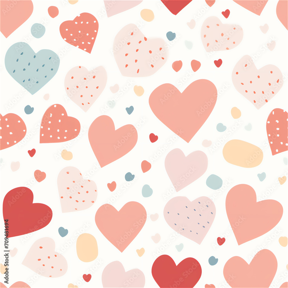 Seamless pattern : Dotted Pink Love
Seamless pattern : Dotted Pink Love