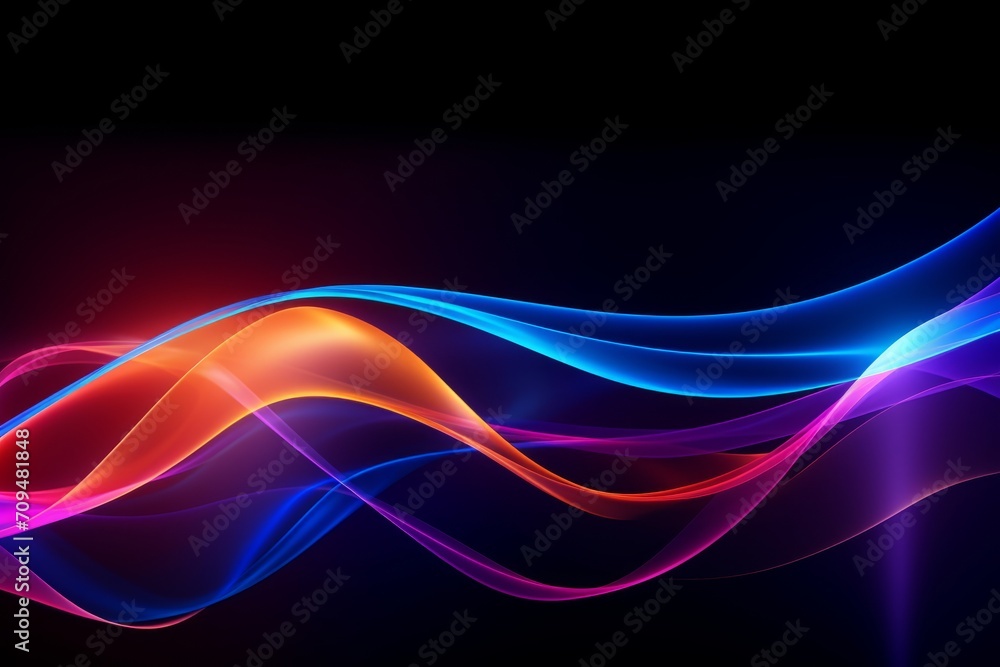 Vibrant technology concept with flowing lines. Innovation, dynamic, futuristic concept Vibrant technology concept with flowing lines. Innovation, dynamic, futuristic concept