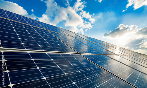 Solar cells harnessing sunlight to produce electricity, providing sustainable energy solutions for a greener world. Embracing renewable power for a brighter and environmentally conscious future
