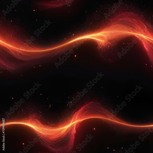 Beautiful red waves sparkling background