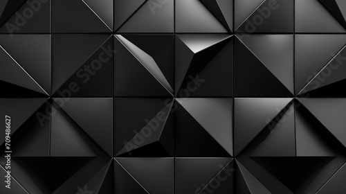 Semigloss black blocks wall background with tiles.