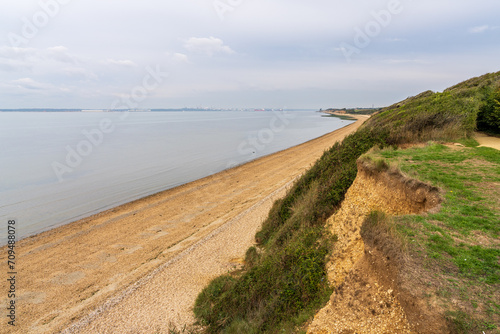 Brownwich Cliffs  Hampshire  England  UK