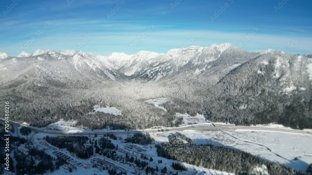 Winter Panorama at Snoqualmie Pass Winter Panorama at Snoqualmie Pass