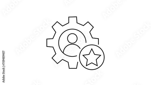 staff. the icon. worker. team. a company of employees. game. group. cohesion. vector. on a white background. flat icons. Linart. photo