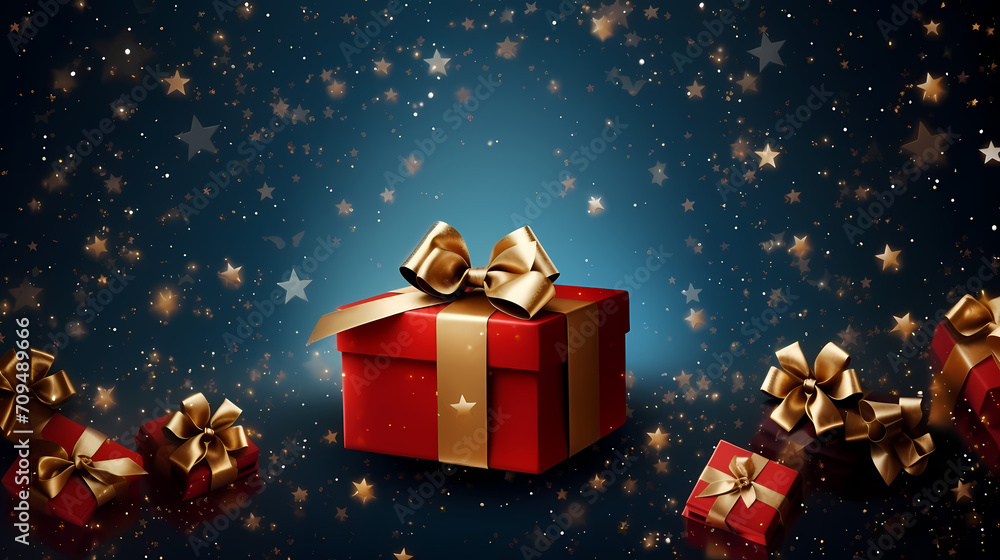Gift box background with copy space for Christmas gifts, holidays or birthdays Gift box background with copy space for Christmas gifts, holidays or birthdays