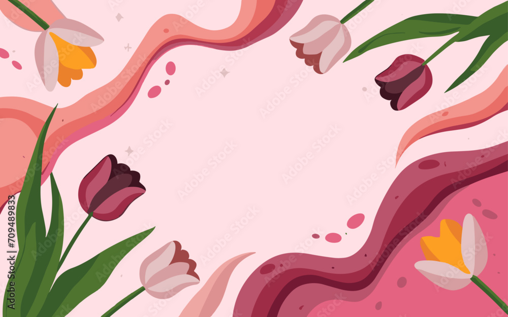 Abstract background poster. Good for fashion fabrics, postcards, email header, wallpaper, banner, events, covers, advertising, and more. Valentine's day, women's day, mother's day background.