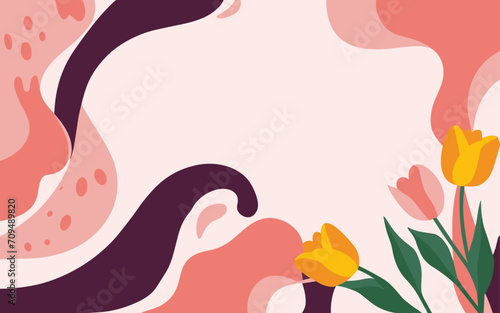 Abstract background poster. Good for fashion fabrics, postcards, email header, wallpaper, banner, events, covers, advertising, and more. Valentine's day, women's day, mother's day background.