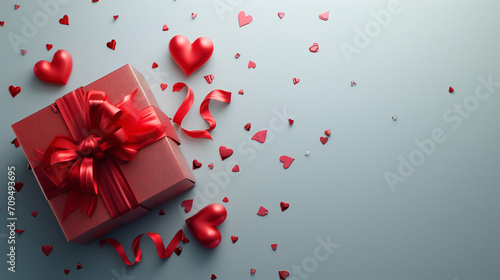 Valentine's Gift Box with Ribbon © WARIT_S