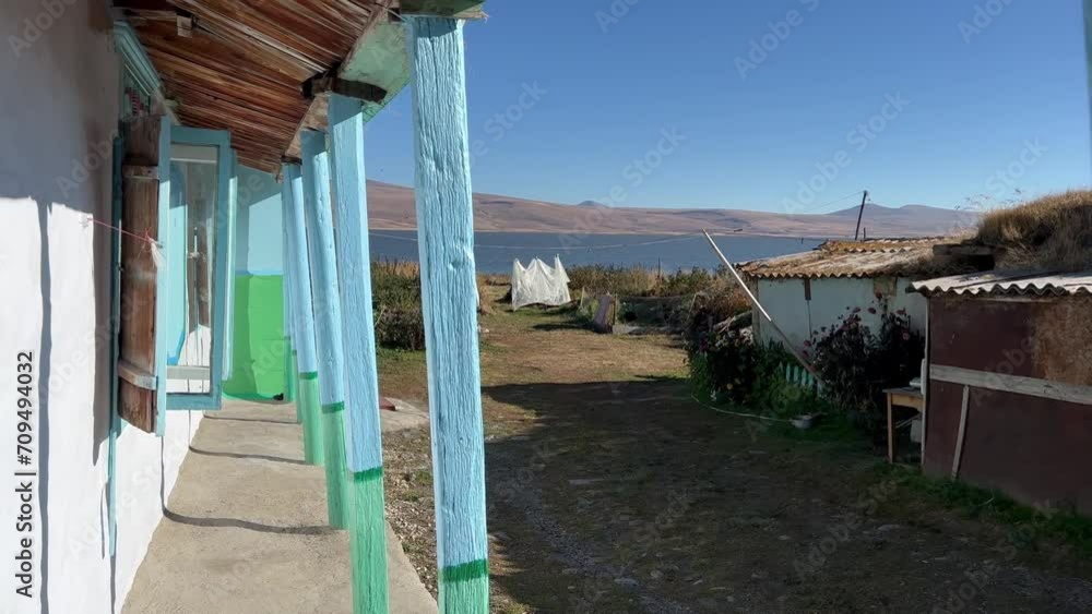 4k static shot captures Georgian countryside and rural life, Samtskhe-Javakheti region, near Paravani Lake. The area is known as Georgian Arctic and has a distinguished architecture. 4k static shot captures Georgian countryside and rural life, Samtskhe-Javakheti region, near Paravani Lake. The area is known as Georgian Arctic and has a distinguished architecture.