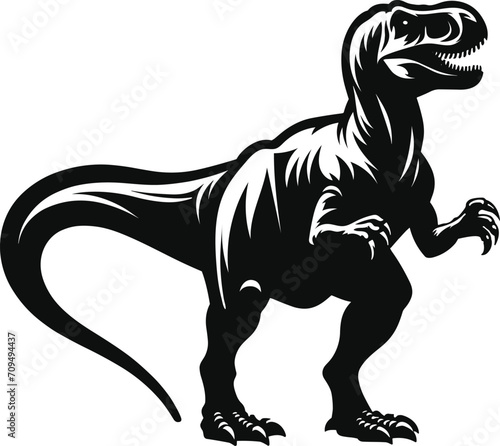 Allosaurus Dinosaur vector illustration
