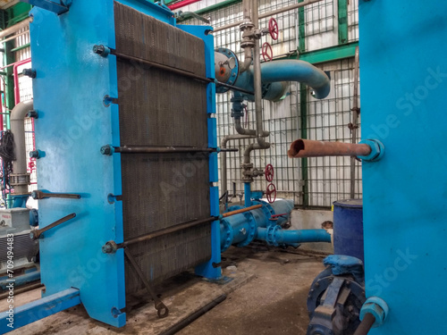 massive plate heat exchanger. a device for cooling liquid fermentation substrates in the ethanol production process