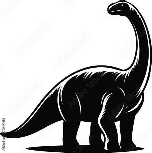 Apatosaurus Dinosaur vector illustration 