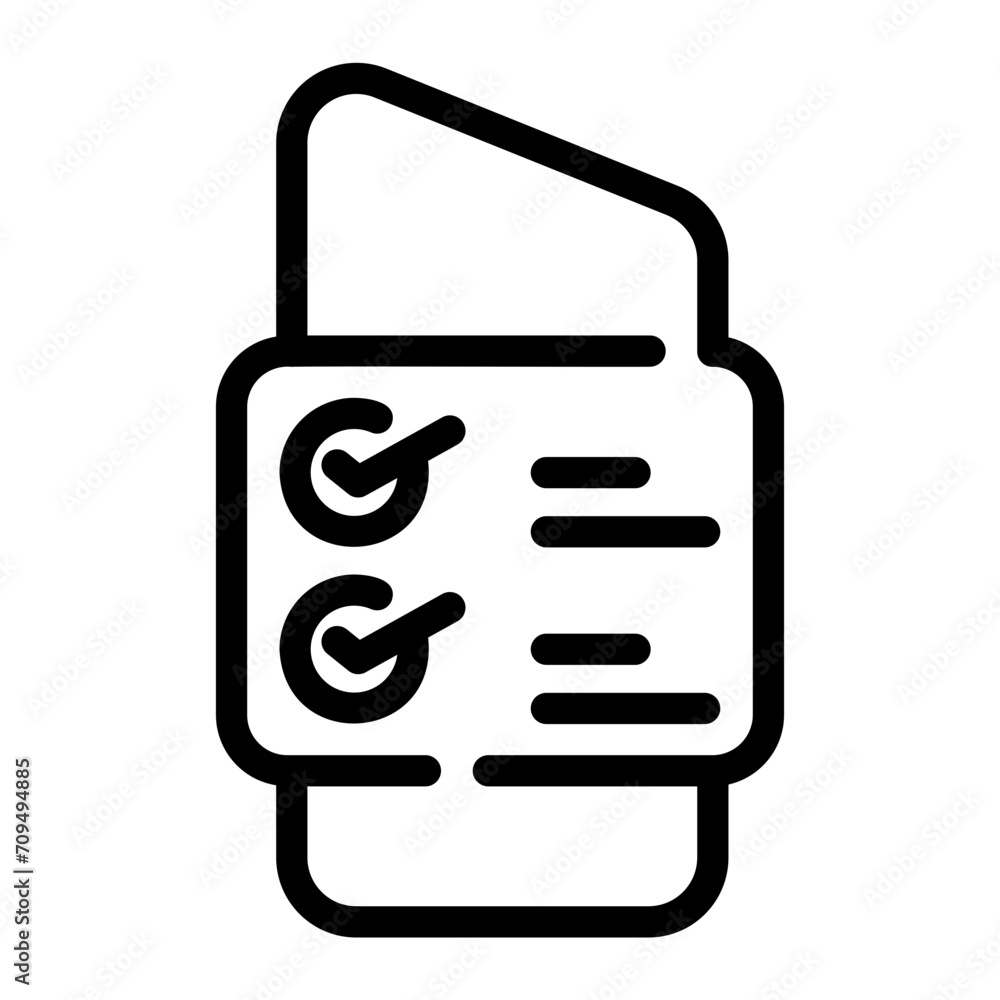 price list Line Icon price list Line Icon