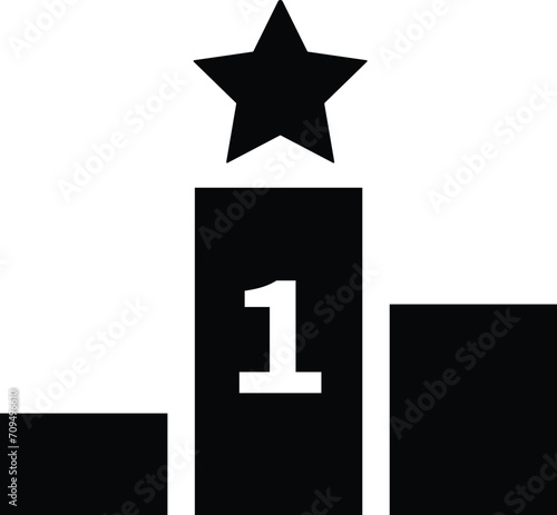 Rounded filled Podium Icon