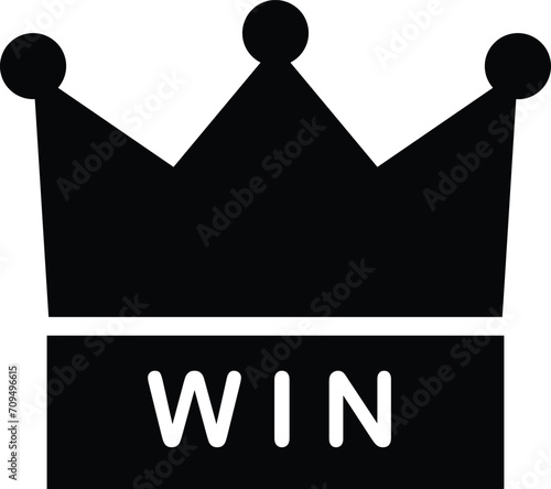 Rounded filled Win Icon