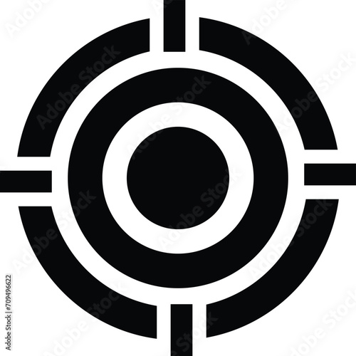 Rounded filled Target Icon