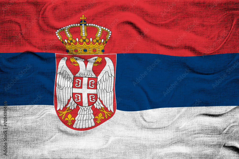 National flag of Serbia. Background with flag of Serbia National flag of Serbia. Background with flag of Serbia