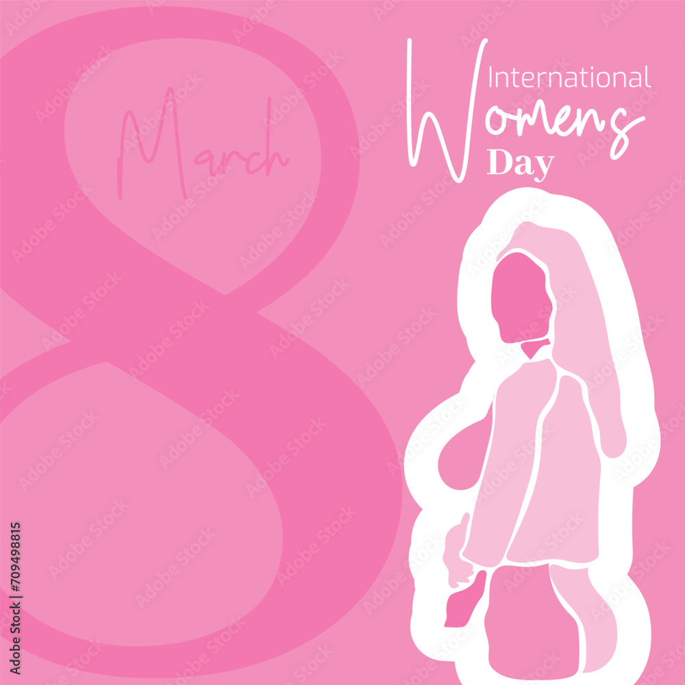 Vector flat design international womens day illustration Vector flat design international womens day illustration