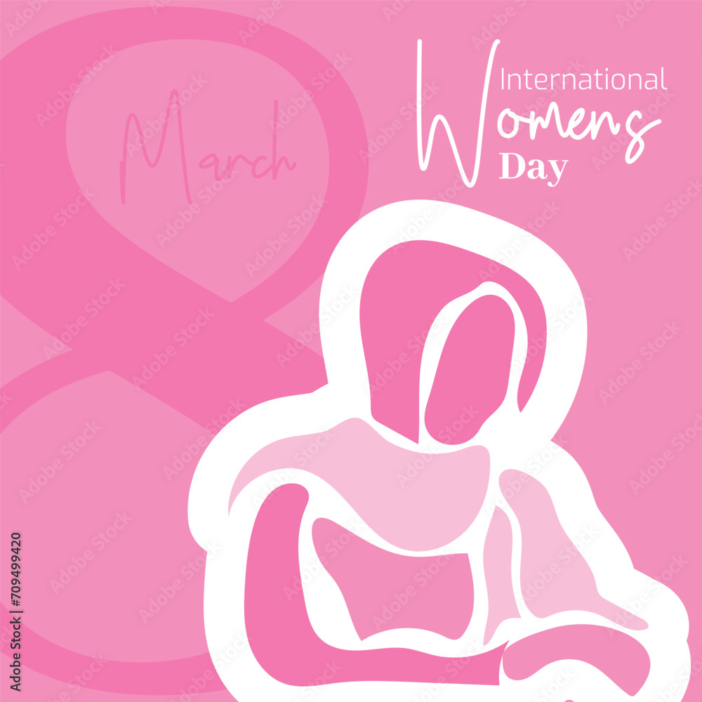 Vector flat design international womens day illustration Vector flat design international womens day illustration