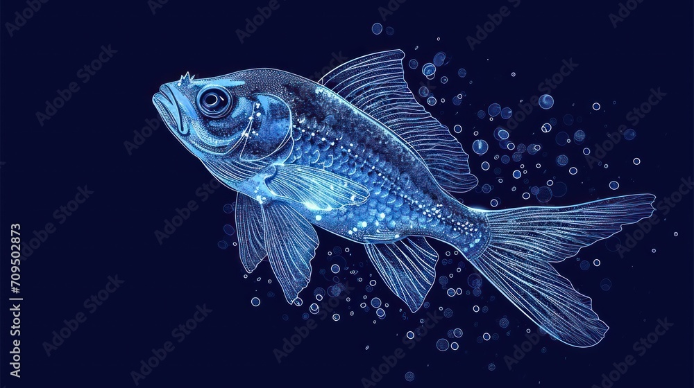 a close up of a fish with bubbles on it's body and water droplets on it's body. a close up of a fish with bubbles on it's body and water droplets on it's body.