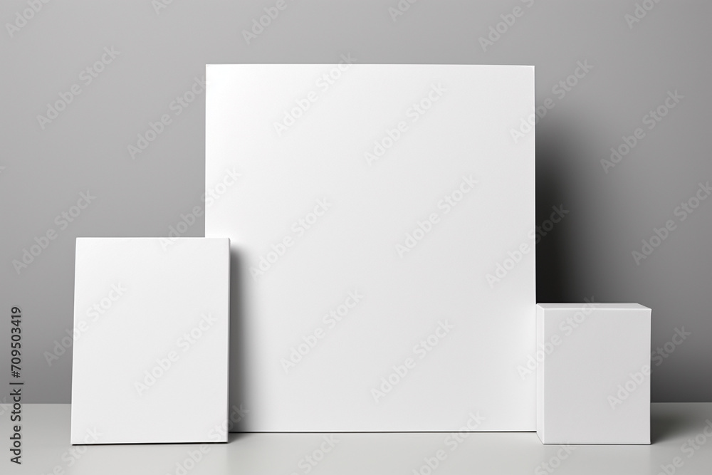 Blank Stationery Set Mockup created with Generative AI Blank Stationery Set Mockup created with Generative AI