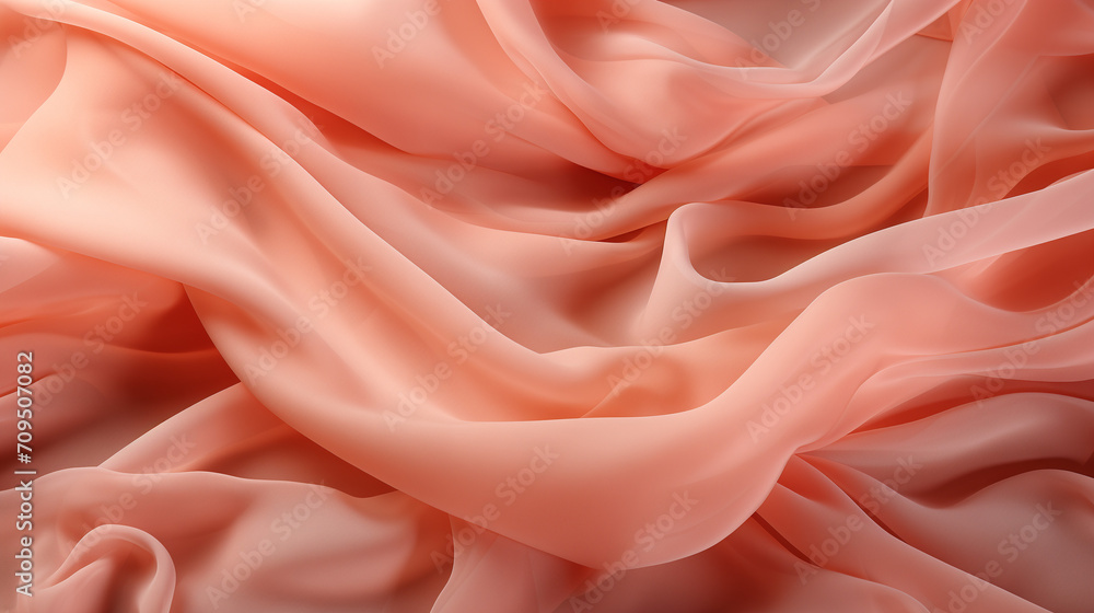 pink satin background, Creased Peach Fabric pink satin background, Creased Peach Fabric