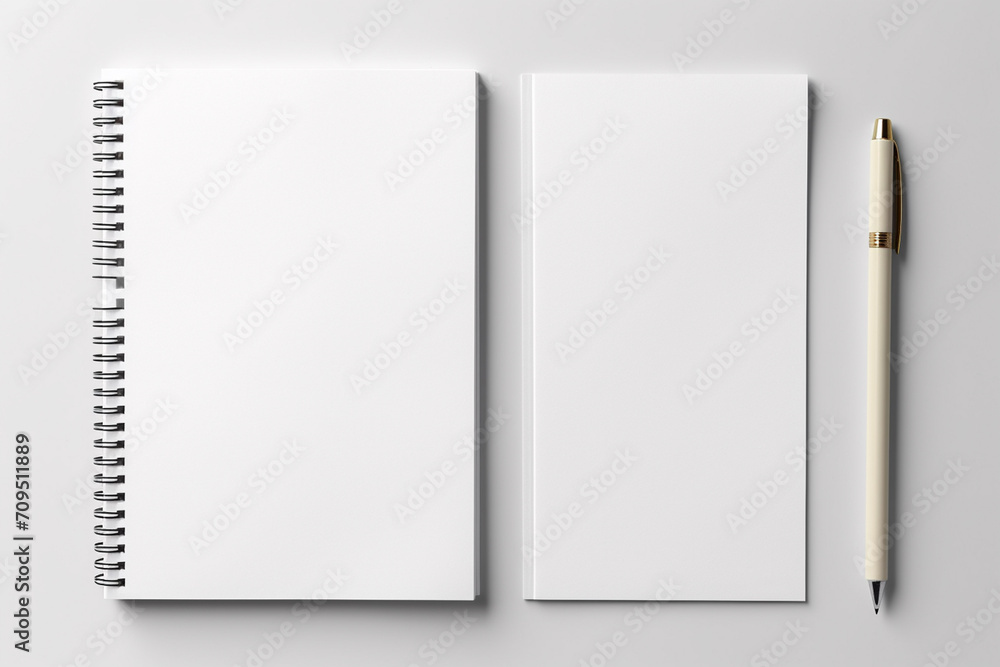 Blank Stationery Set Mockup created with Generative AI Blank Stationery Set Mockup created with Generative AI