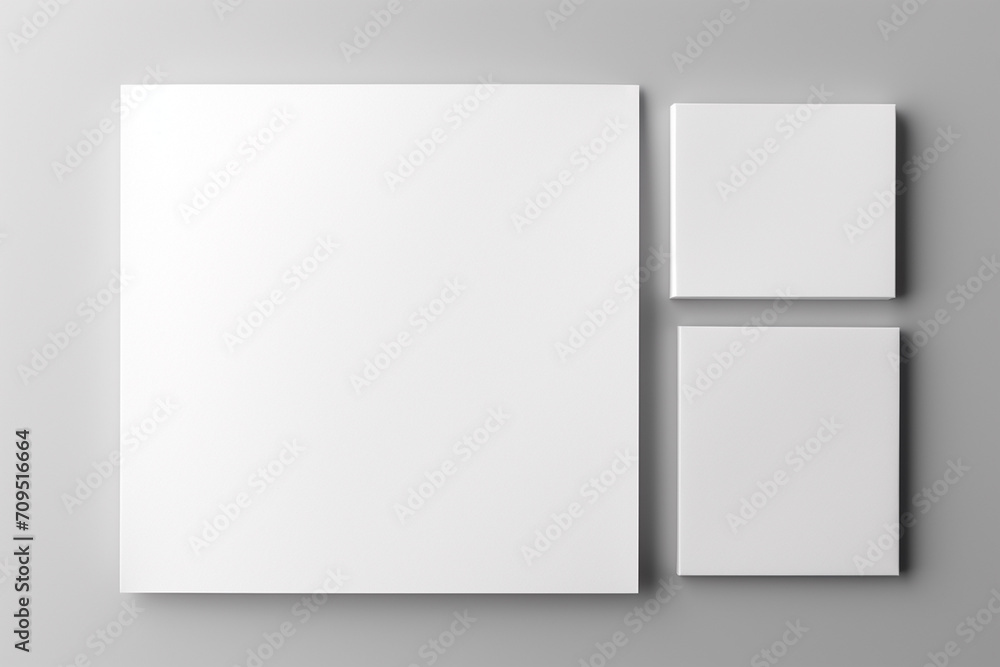 Blank Stationery Set Mockup created with Generative AI Blank Stationery Set Mockup created with Generative AI